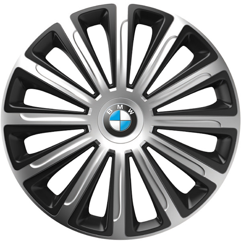PUKLICE PRE BMW 15" TREND silver/black 4ks